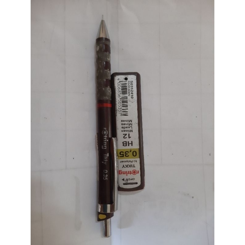 

preloved pensil routring tikky 0.35 (bonus isi nya)