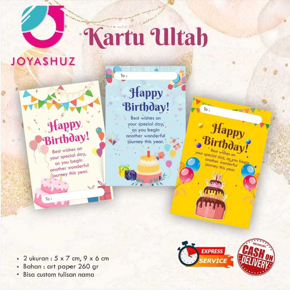 Kartu ucapan - Gift Card - Kartu Ucapan Ulang Tahun - KARTU UCAPAN HARI SPECIAL ULANG TAHUN