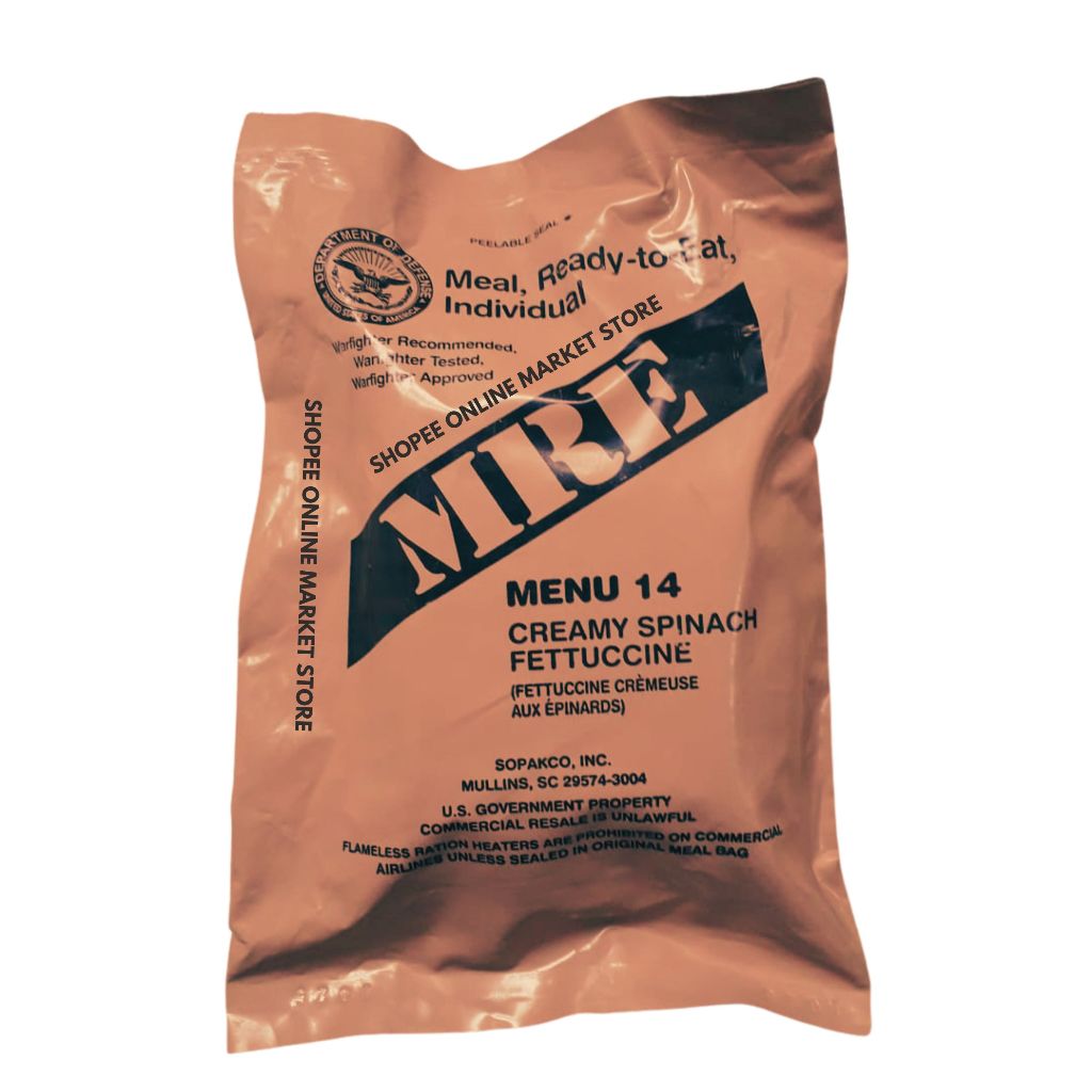 

MRE ransum tentara amerika menu 14