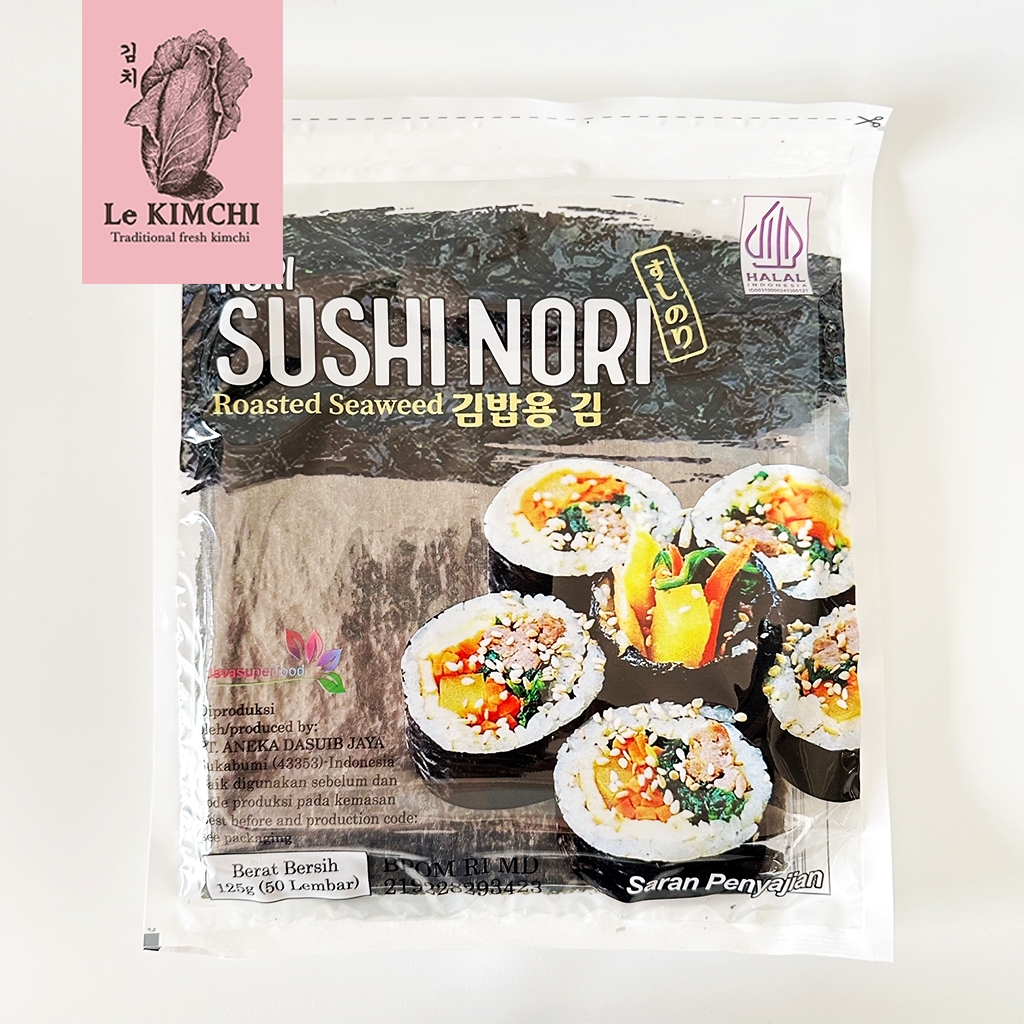 

Java Sushi Nori HALAL 50 Lembar Seaweed Rumput Laut Kimbap Gimbap Korea