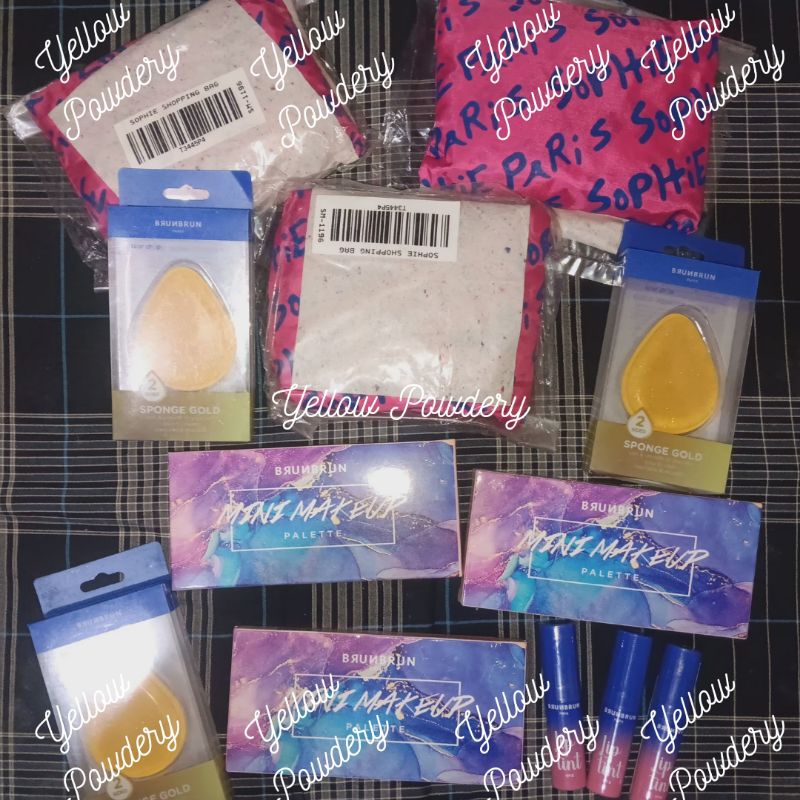 BRUNBRUN PARIS MAKEUP & TOOLS EYE PALETTE SILICONE SPONGE TINT LIP CREAM MATTE DEWY SHIMMER CONTOUR 