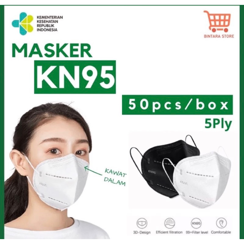 Masker KN95 10pcs / Masker KN95 5ply