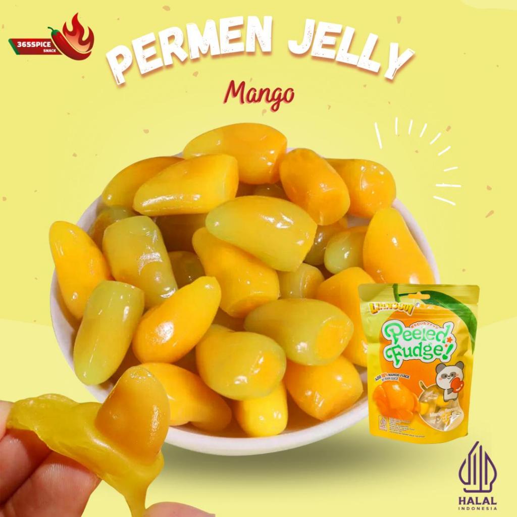 

CANDY JELLY MANGGA PERMEN LUNAK 108g Permen Gummy Jelly Rasa Mangga | Peeled Candy Fruity Jelly Gummies