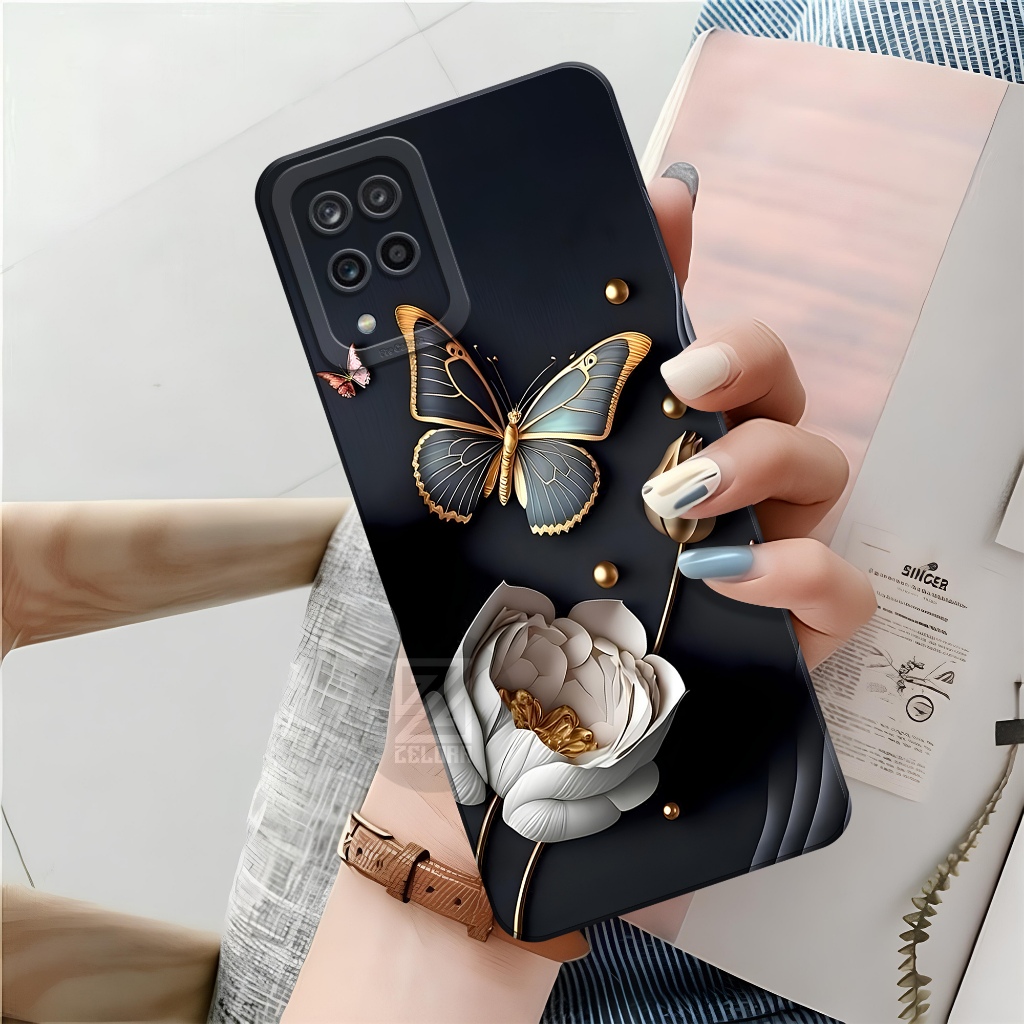 Case Samsung Galaxy A12/M12 Terbaru - Fashion Case Bunga - Softcase Samsung Galaxy A12/M12 - Case Pr