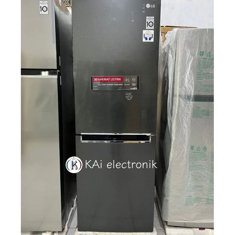 kulkas LG 2 pintu freezer bawah GC-B369NLRM/NQRM