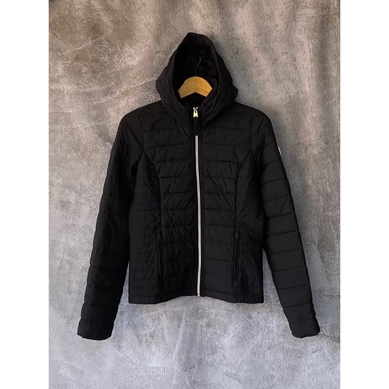 Jacket Abercrombie Bulang / Bulu Angsa Hitam ((KODE 6317))
