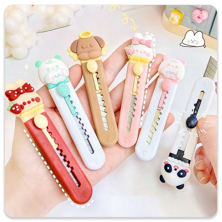 

Pisau Cutter Unik Mini Cutter Karakter Lucu
