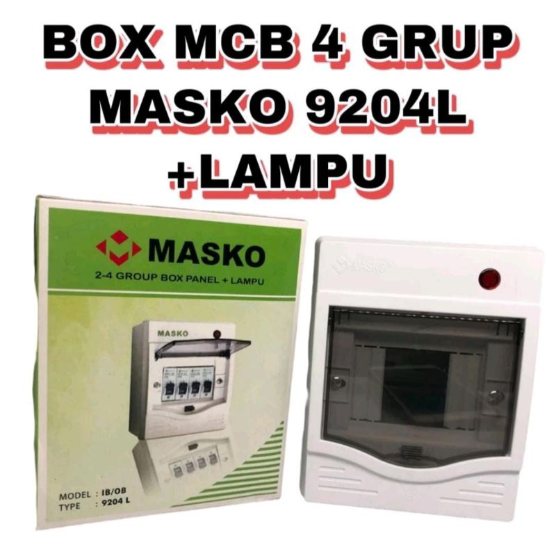 Masko Box Mcb 4 group + Led