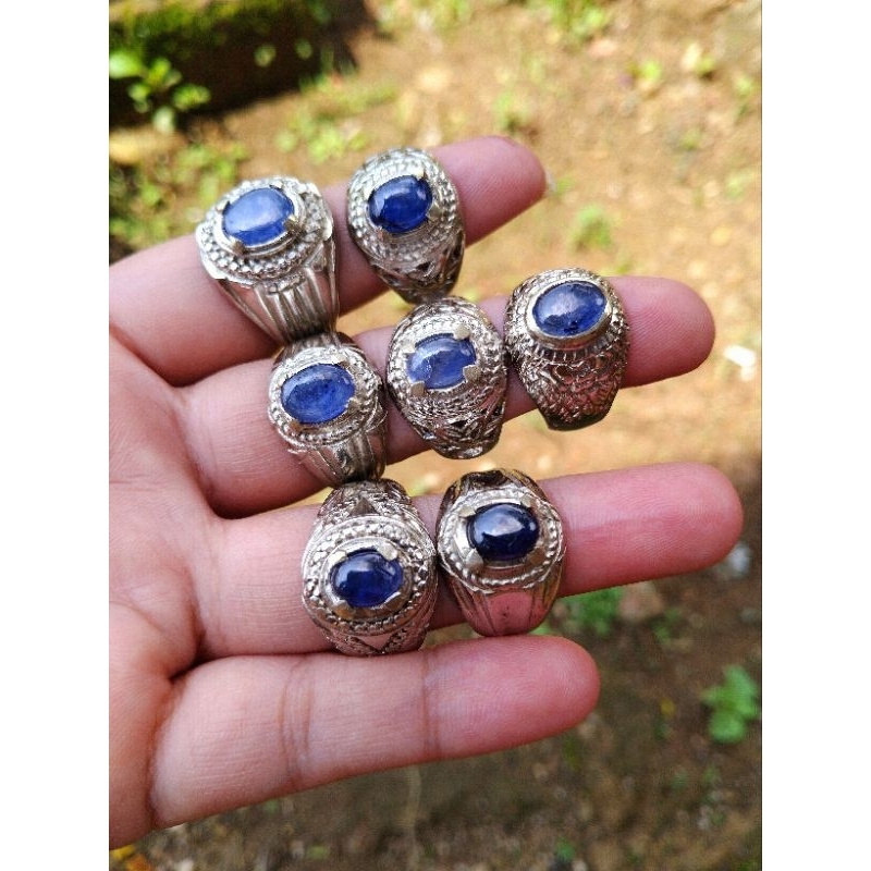 batu cincin blue safir