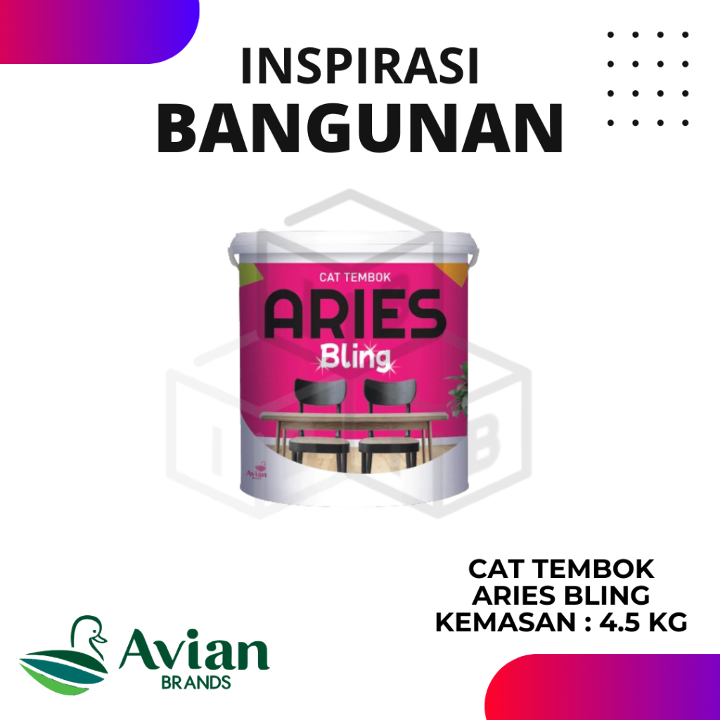 Cat tembok aries bling avian cat tembok aries bling 4.5 KG
