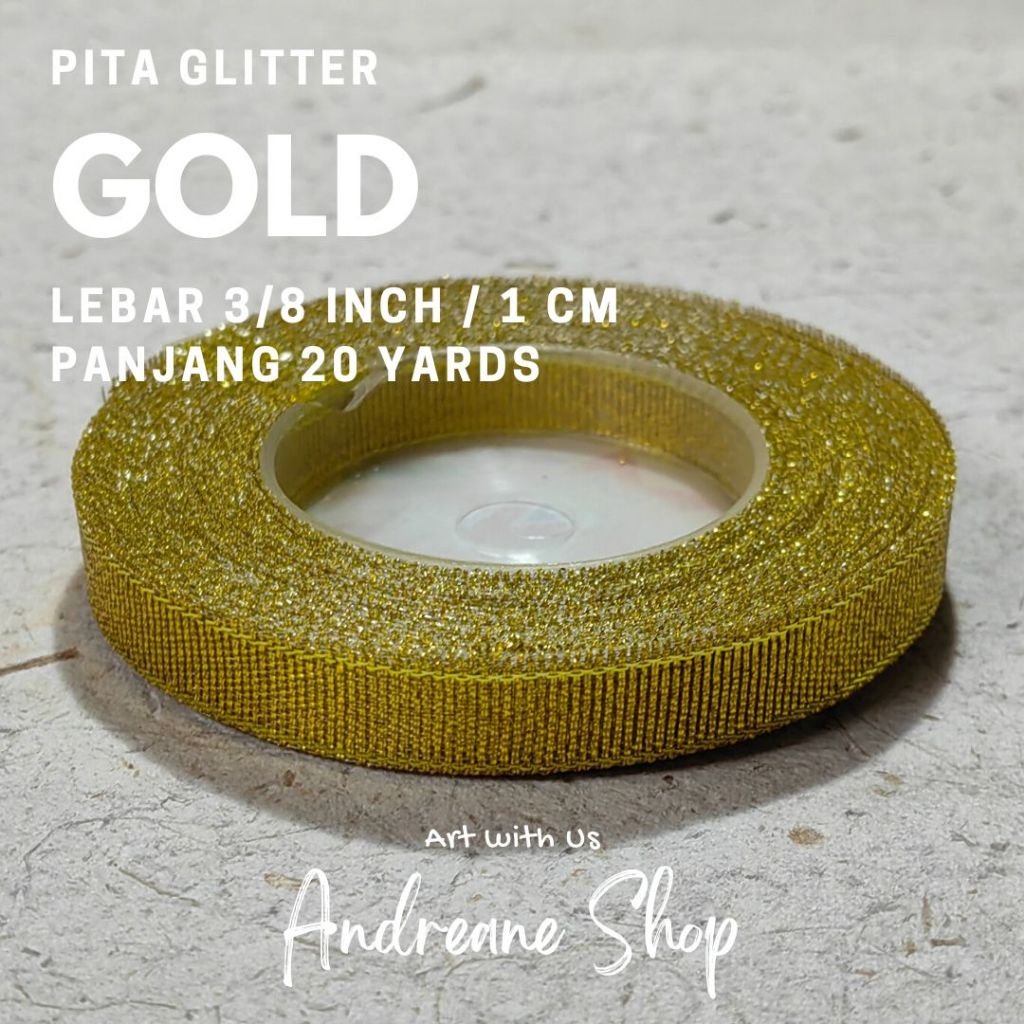

Pita glitter LEBAR 1/4 inch 0,5 cm