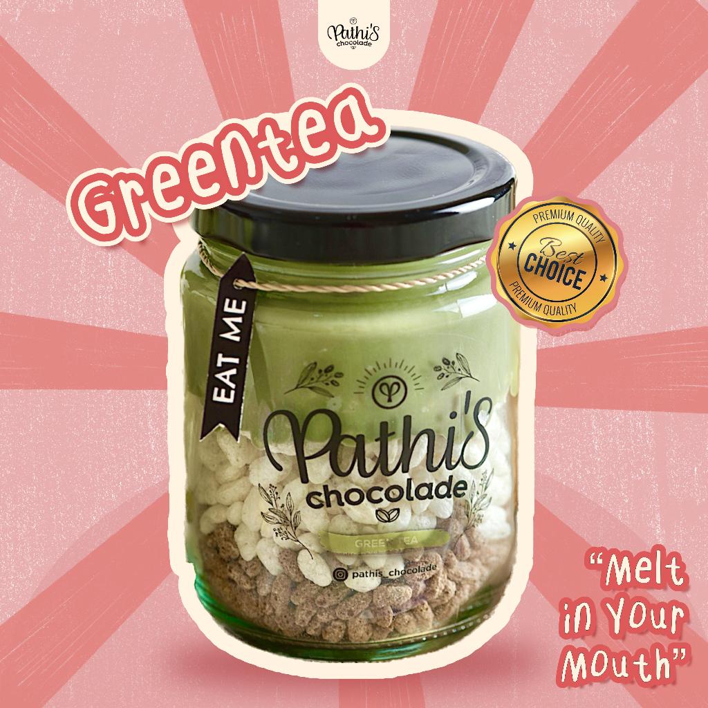 

GREENTEA - PATHIS CHOCOLADE - CHOCOLATE IN JAR CHOCO IN JAR CRUNCHY CEMILAN COKELAT LUMER CEMILAN COKLAT YANG BISA BIKIN MOOD KEMBALI SELAI COKLAT GREENTEA GRINTI MATCHA NYAM NYAM