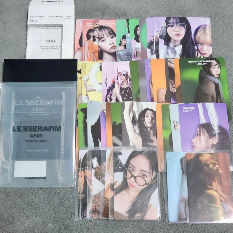 LE SSERAFIM QR PHOTOCARD / Weverse POB PC / CARD - Official from 3rd mini Album EASY [WEVERSE ALBUM]