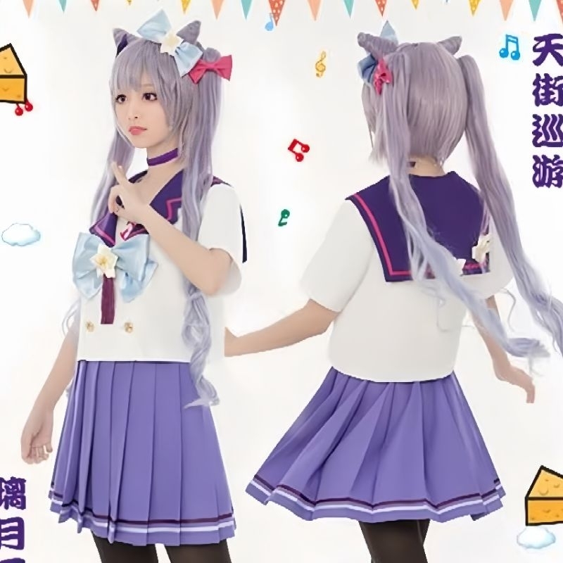 [ BOOKED ] WTS SEIFUKU KEQING GENSHIN IMPACT FULLSET INCLUDE WIG