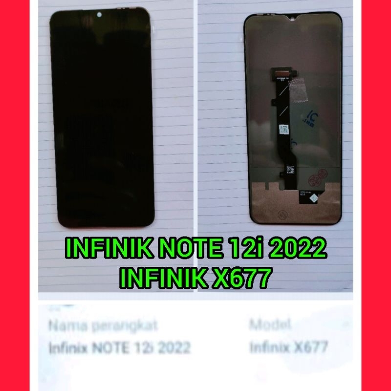 Lcd touchsreen ts fulset infinik note 12i 2022 infinik X677