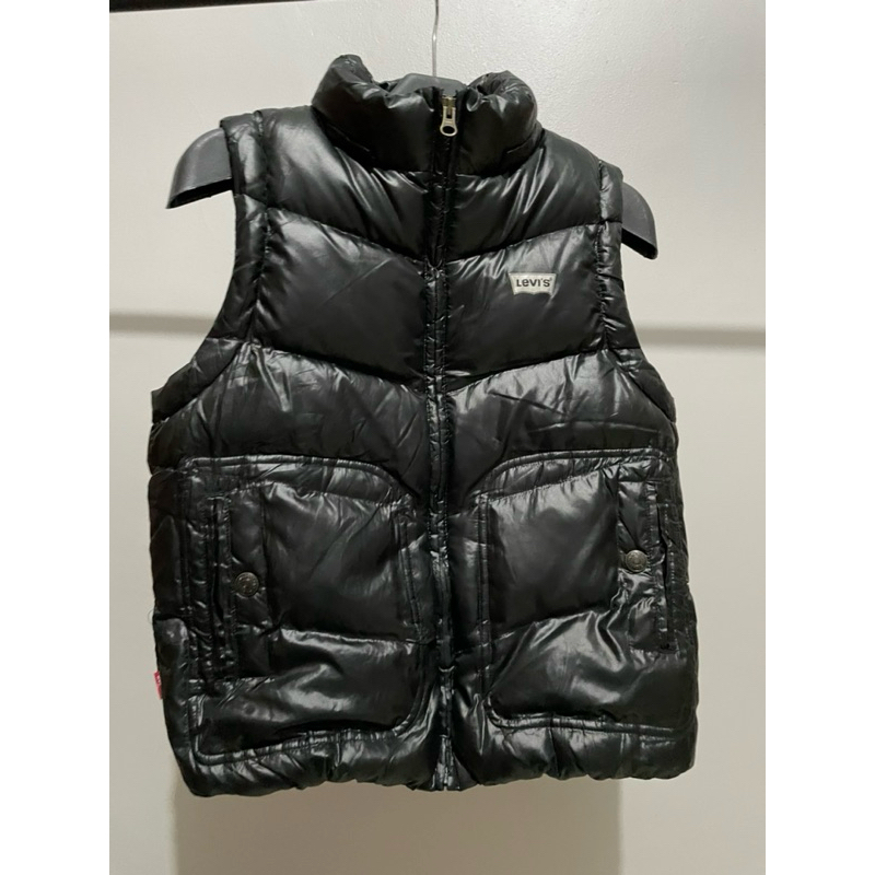 vest rompi bulang bulu angsa levis red tab