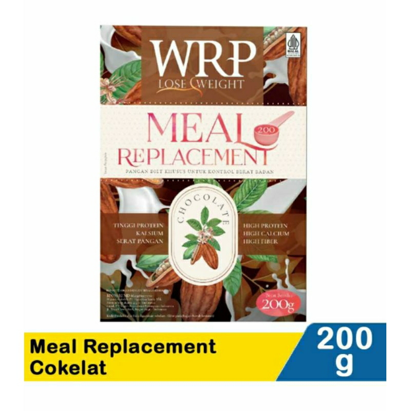 

SALE HABISKAN STOK. WRP MEAL REPLACEMENT COKLAT 200gr (exp Mei 25)