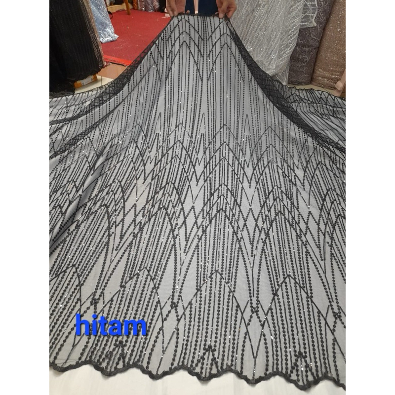 (COD) bahan kain payet sequinn mewah terbaru/brokat kebaya