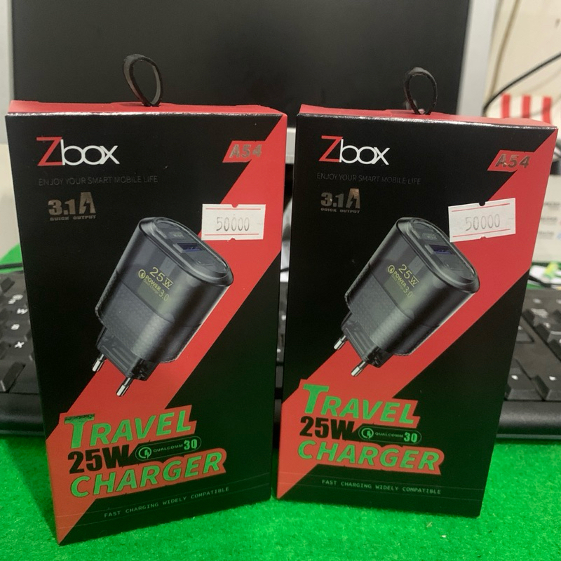 TRAVEL CHARGER 25W FAST CHARGING Original 100% ZBOX