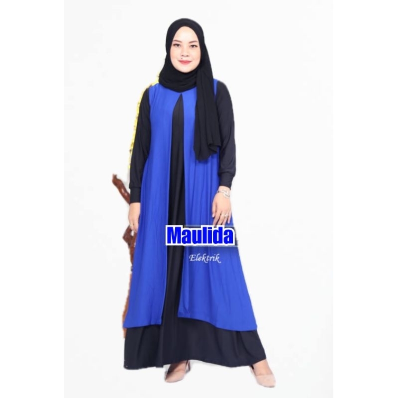 Promo Long Cardi Wanita Tanpa Lengan/Premium Long Outer Kutung/Outer Wanita (Jumbo Ld 120-145)