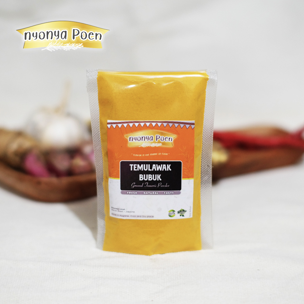 

NYONYA POEN | TEMULAWAK BUBUK MURNI GROUND CUCURMA POWDER BUMBU MASAK REMPAH SEASONING