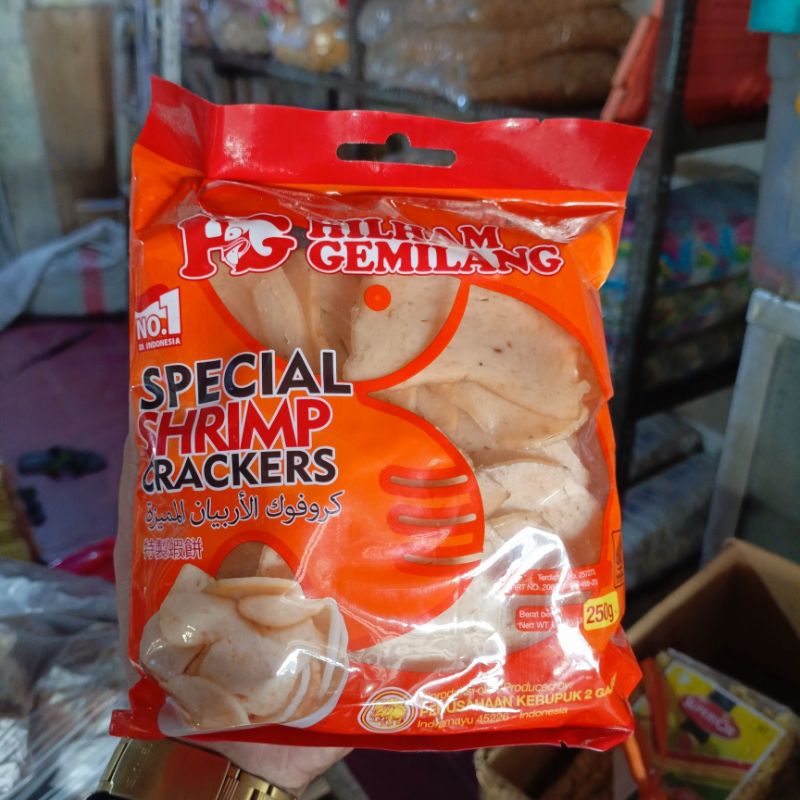 

250gr KRUPUK UDANG HILHAM GEMILANG GURIH RENYAH