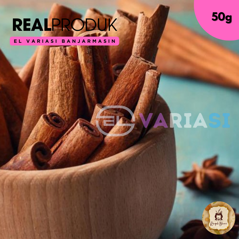 

50g || Kayu Manis Batang / Cinnamon / Rempah / JSR 100% PREMIUM QUALITY 50 gram By. EL VAriasi