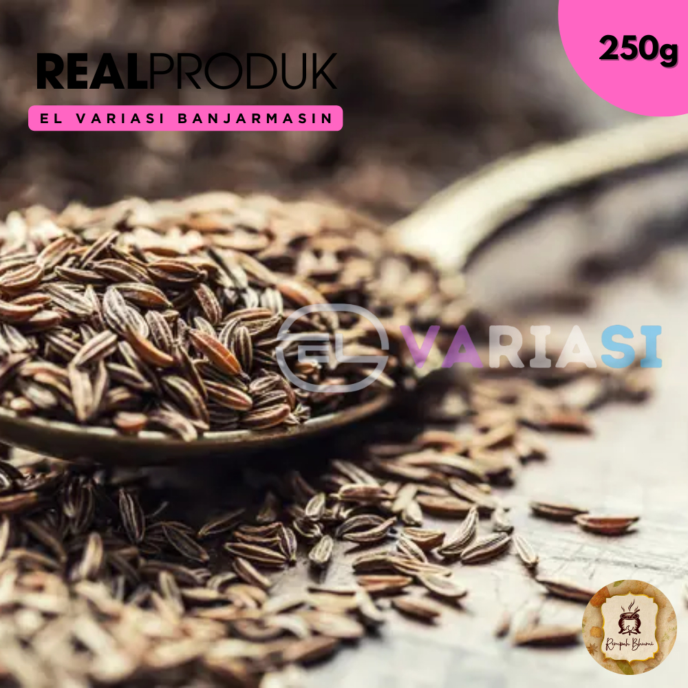 

250g || Jintan Putih Cumin Seed Import / Rempah Bumi / Herbal Organik By. EL Variasi