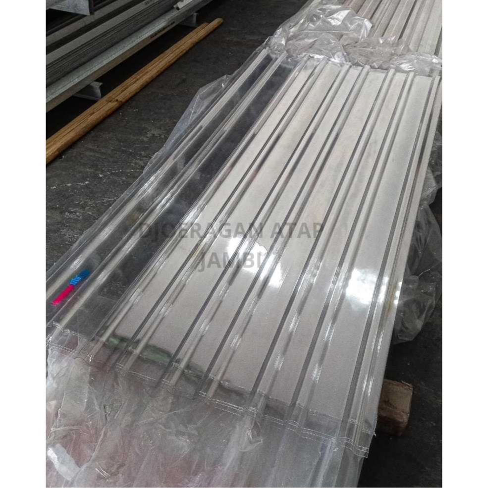 Atap Spandek Bening/Transparan Bahan Polycarbonate Berkualitas Sakura Jaguar / Soka Lite