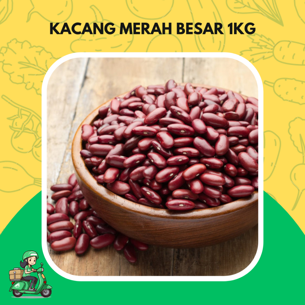 

Kacang Merah / Kacang Jogo 1 KG Ukuran Besar fresh