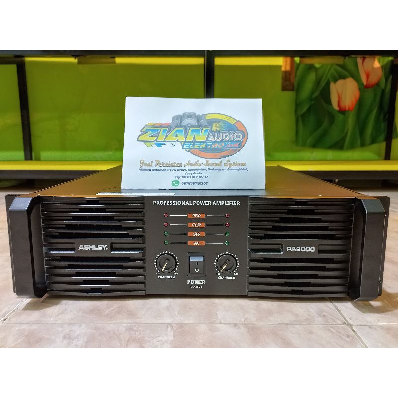 Power Amplifier Ashley PA2000 Original Ashley PA 2000 2x1800watt