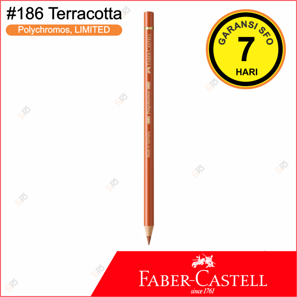 

LE Polychromos Faber Castell Satuan - 186 Terracotta - Limited Edition - SFO Semarang Official