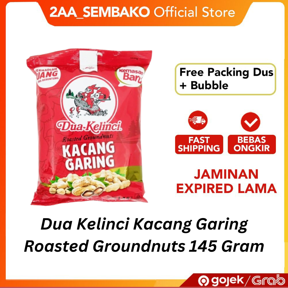 

Dua Kelinci Kacang Garing Roasted Groundnuts 145 Gram