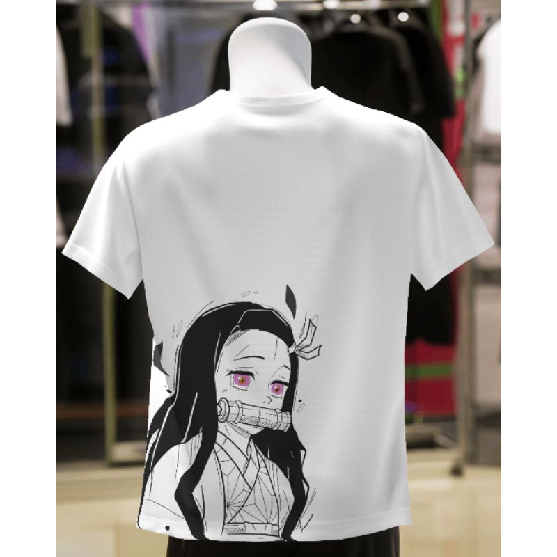 kaos anime - baju anime - baju anime gambar nezuko - kaos anime gambar nezuko - nezuko