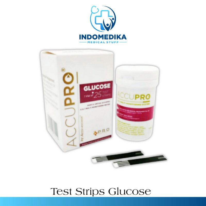 Strip Glucose Accupro / Accupro Glucose strip / Strip Gula darah Accupro / Blood Glucose Accupro
