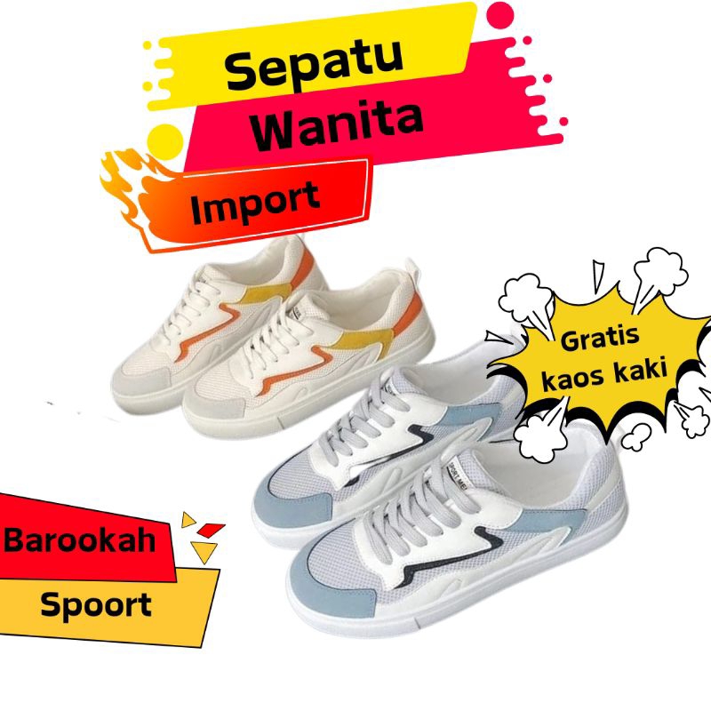 Sepatu sneakers wanita branded dewasa murah spatu sneakers wanita kekinian sneakers cewe casual terb