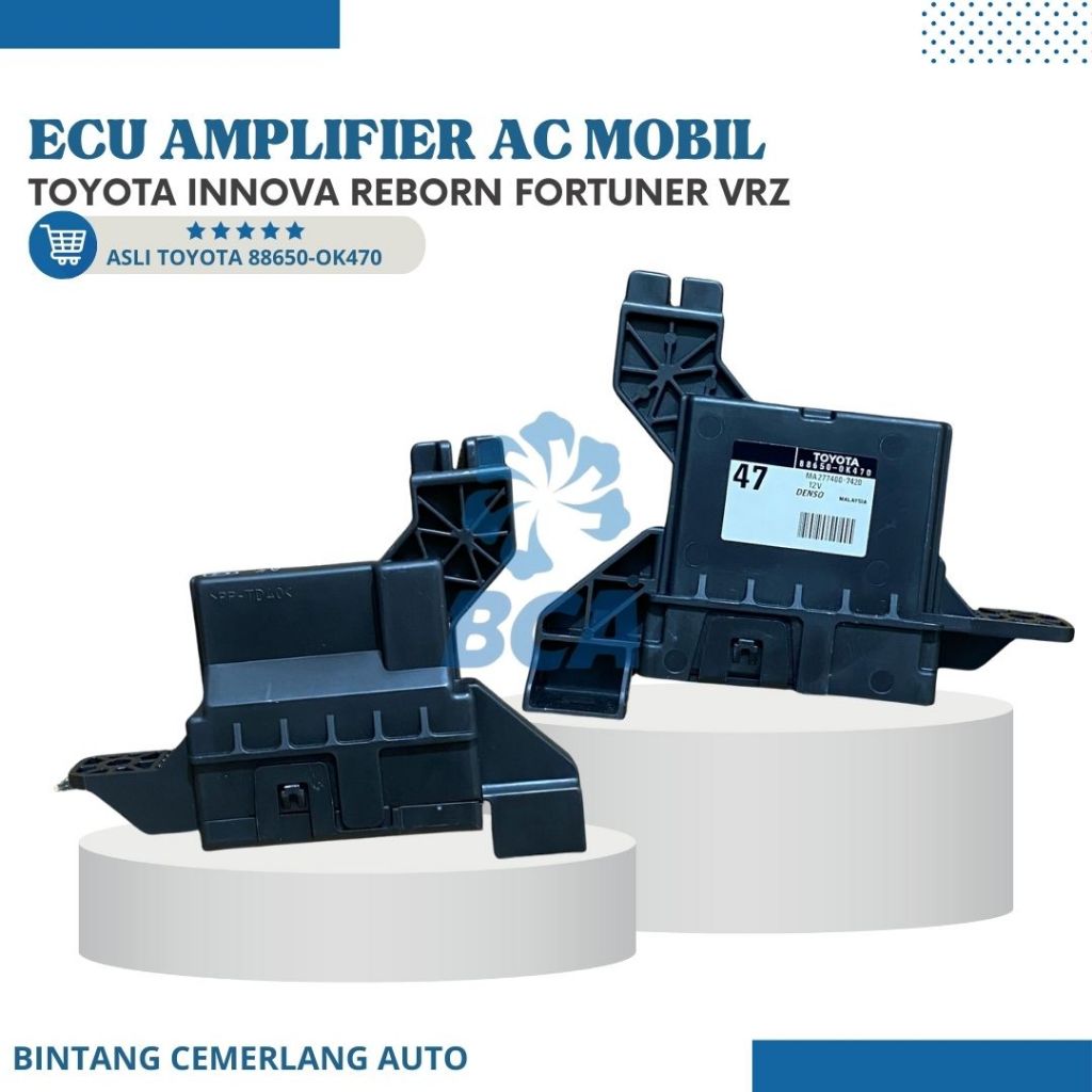 ECU AMPLIFIER AMPLI AC Mobil Toyota Innova Reborn Fortuner VRZ ORIGINAL DENSO OK470