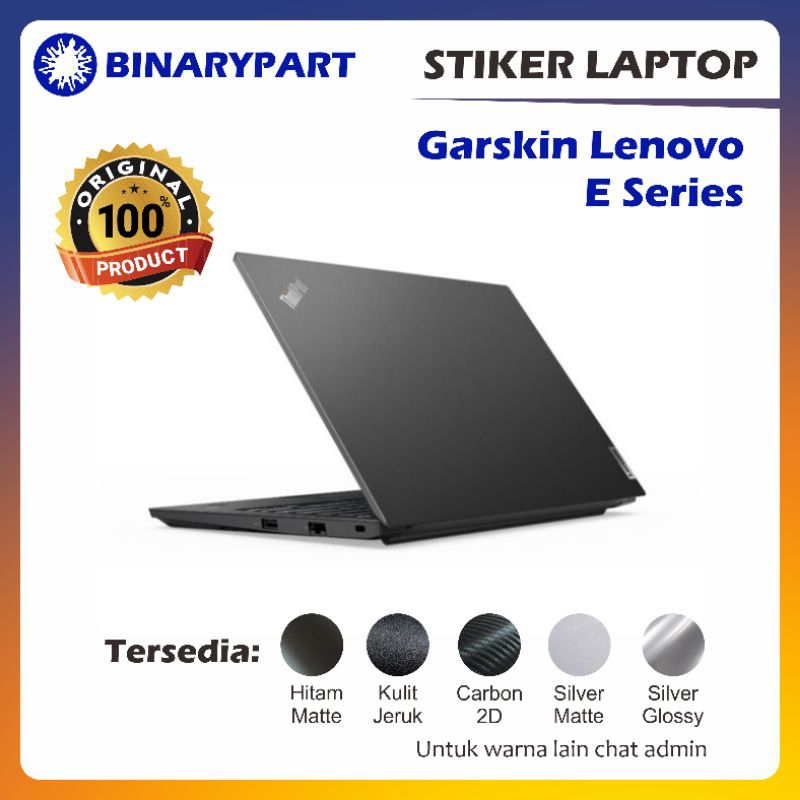 1. GARSKIN LAPTOP LENOVO THINKPAD E SERIES — Stiker Laptop Lenovo Thinkpad E Series