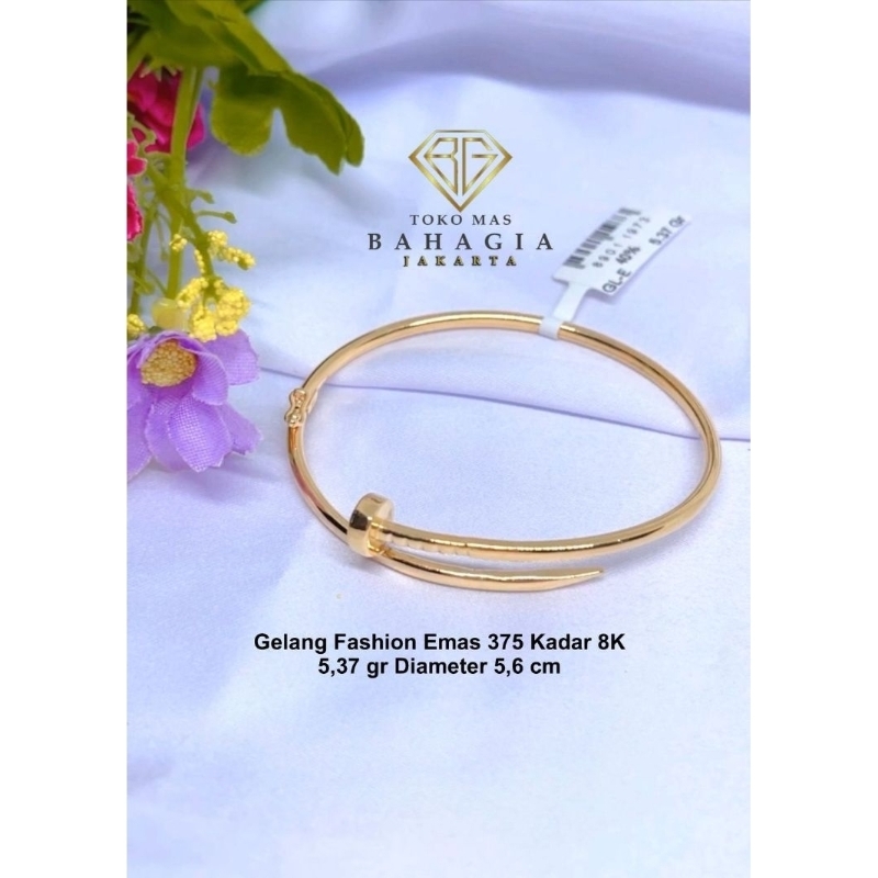 Gelang Oval Emas 375/8K