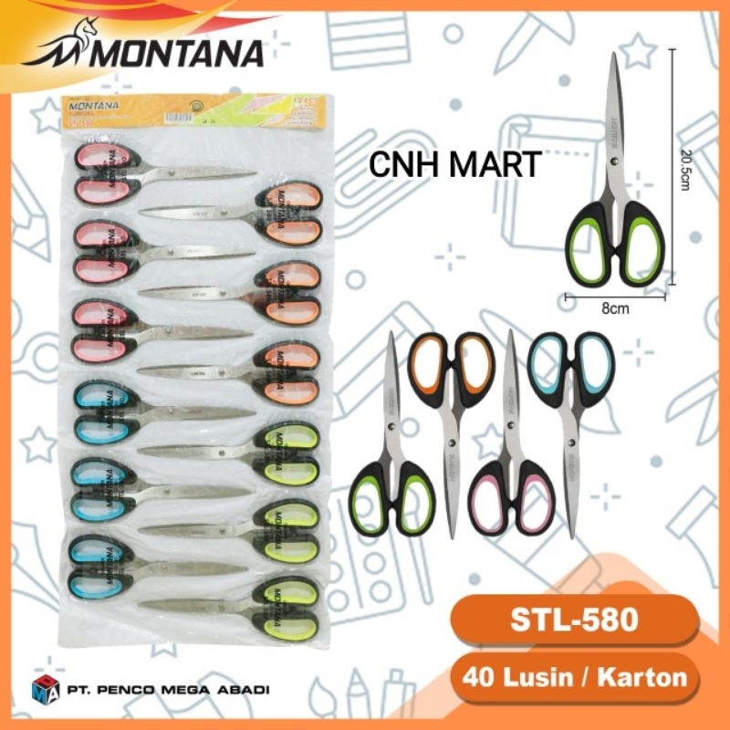 

Gunting STL - 580 Montana - Gunting Besar Montana 20,5CM (8 Inch ) Harga 12PCS