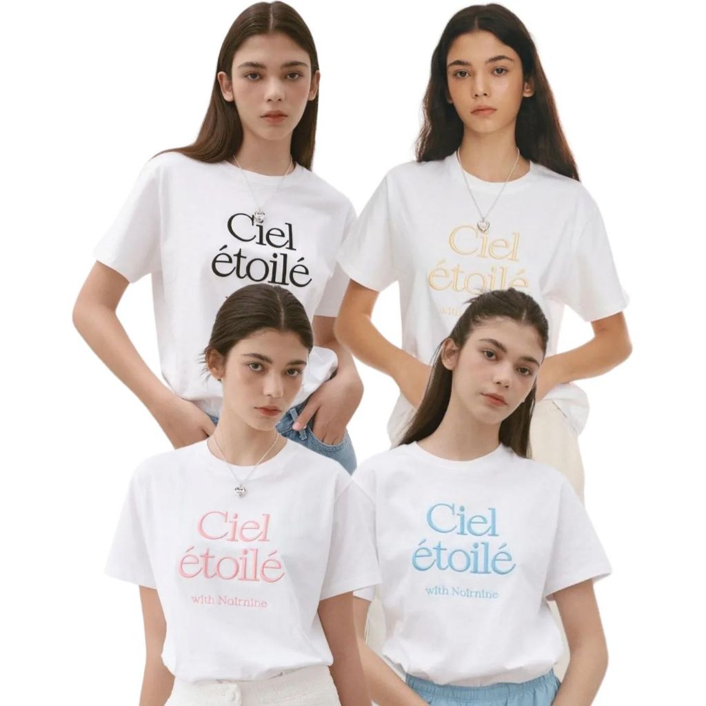 T-Shirt Wanita Kaos Korea Noirnine