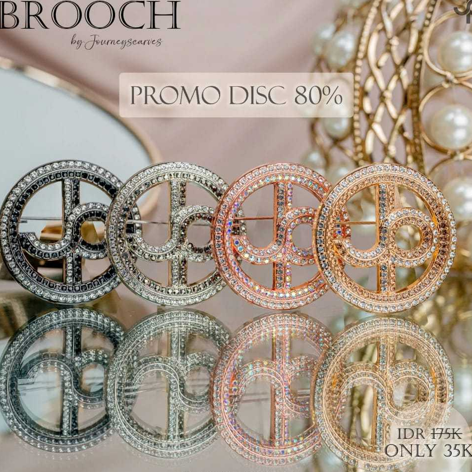 Aksesoris Hijab Brooch JP Journey Scarves / Bros Cantik ori Journey / Bros / Pin / Ring