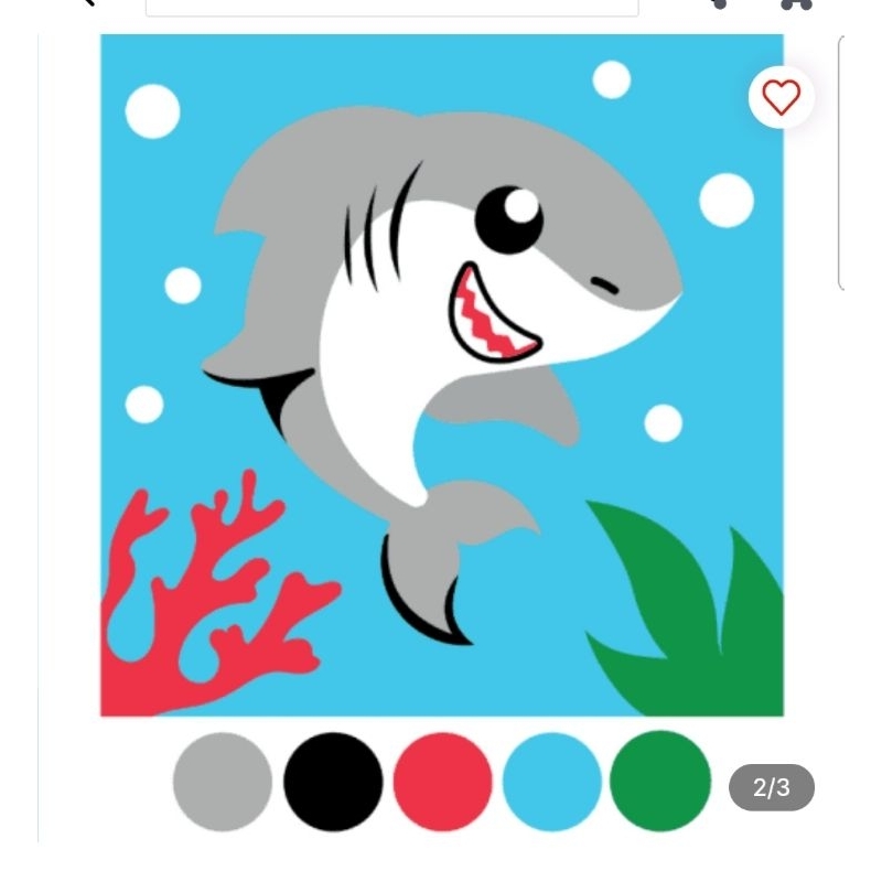 

Kiddy Star 20x20 Cm Shark Paint By Numbers
