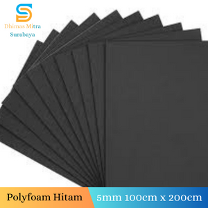 

Polyfoam Hitam Tebal 5mm Uk.100cmx200cm