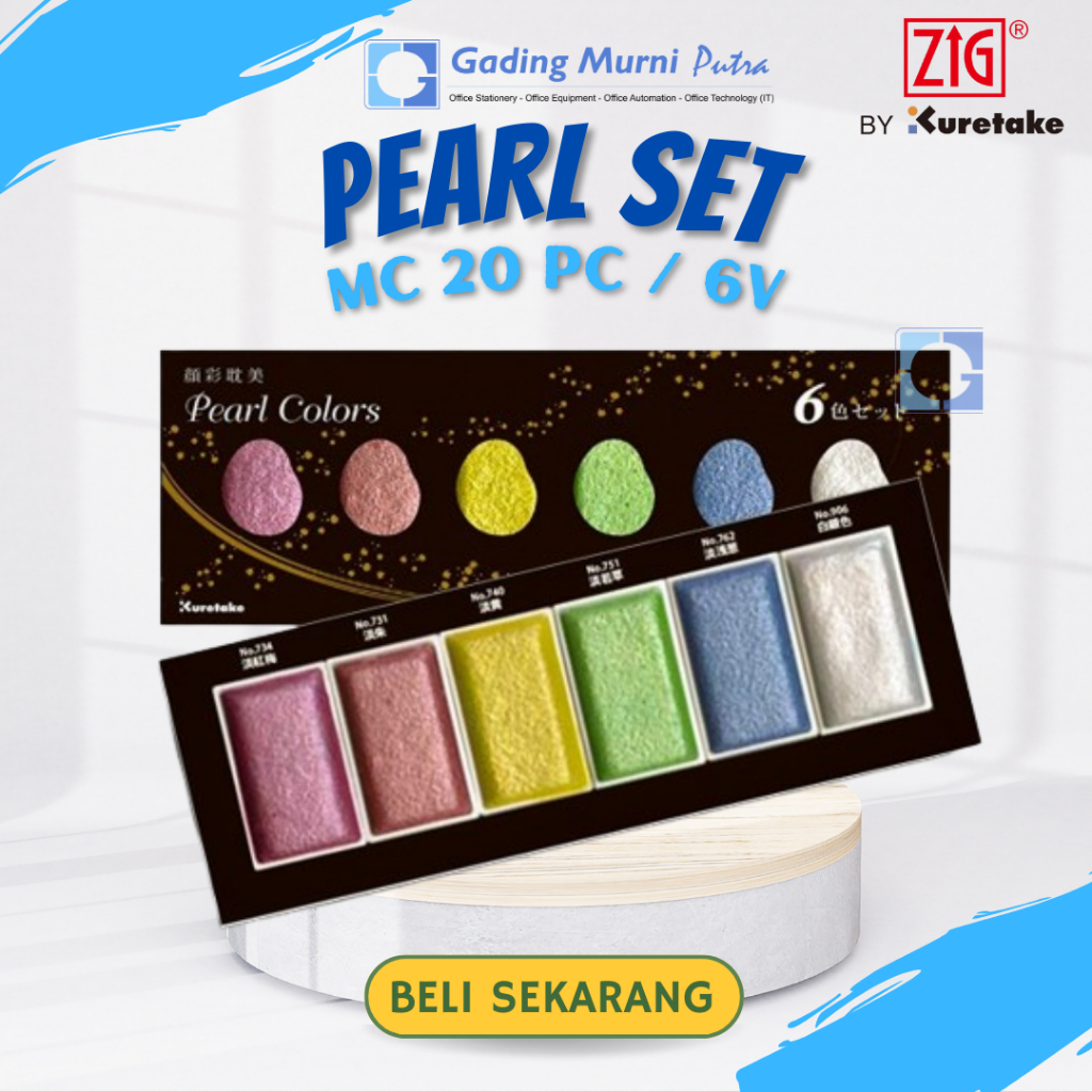 

ZIG KURETAKE GANSAI TAMBI PEARL COLORS MC20PC/6V