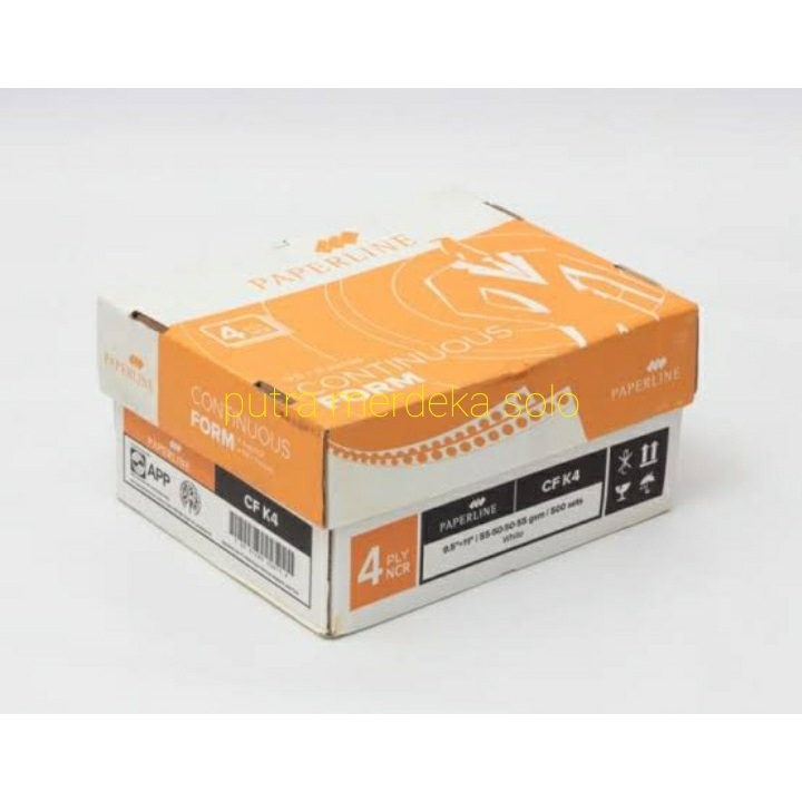 

Continuous Form K4 Putih Paperline 4 Ply 9 1/2 x 11 in K4 Putih Utuh
