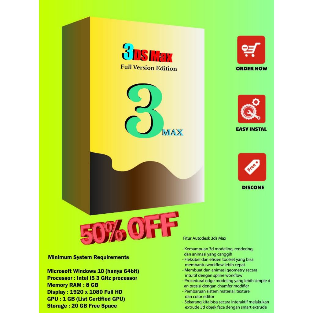 3ds Max 2022 ll install software desain 3 dimensi terbaik