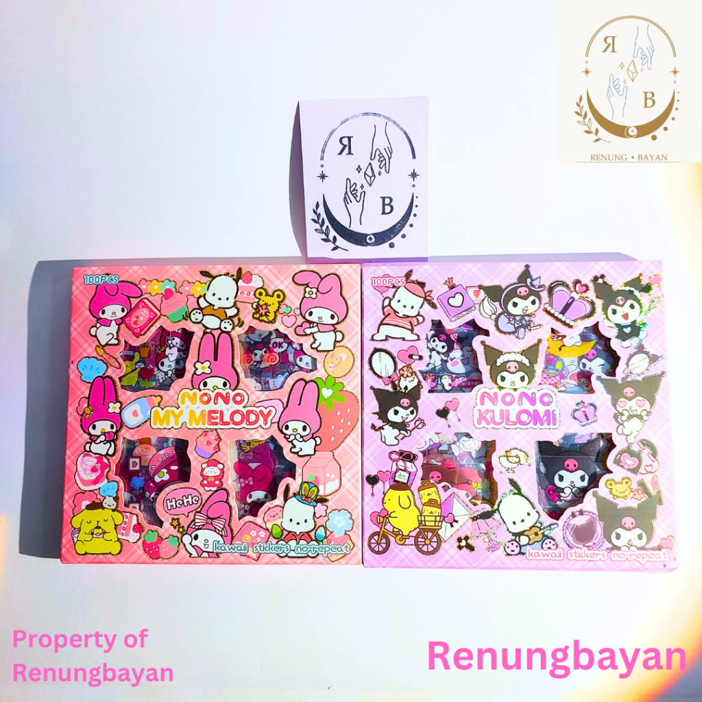 

PREMIUM MY MELODY 1 Box Stiker Lucu ANTI AIR/WATERPROOF PVC Dekorasi / FREEBIES / JURNAL / STIKER PINK / Botol Minum HP Laptop 2D Aesthetic Lotso momo kuromi sanrio cinnamorol