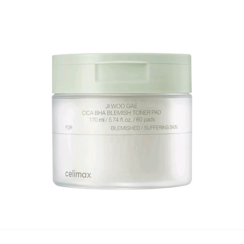Celimax Ji Woo Gae Cica BHA Blemish Toner Pad Korea