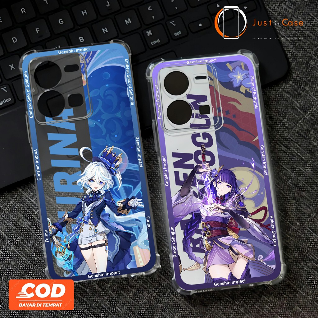 Clear Case Bening (Clear16) Genshin Impact VIVO VIVO Y36 Y27 Y27S Y17S V23 5G V25E Y02 Y16 Y22 Y35 Y